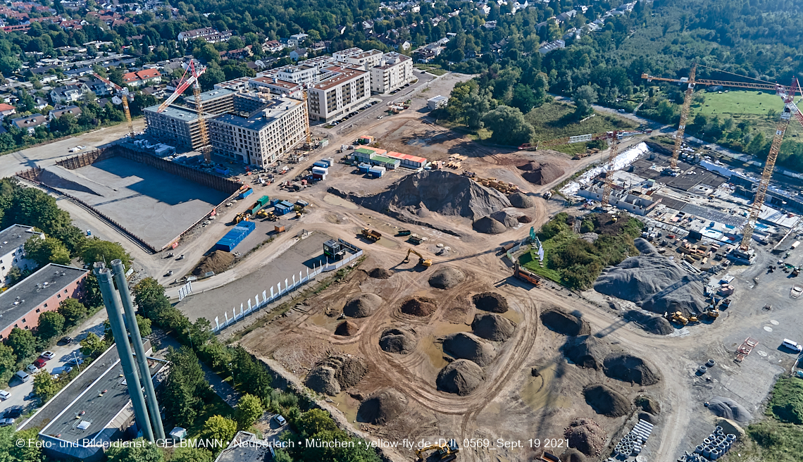 19.09.2021 - Aktuelle Luftbilder aus dem Alexisquartier und Pandion Verde in Neuperlach in München 19.09.2021 - Aktuelle Luftbilder aus dem Alexisquartier und Pandion Verde in Neuperlach in München